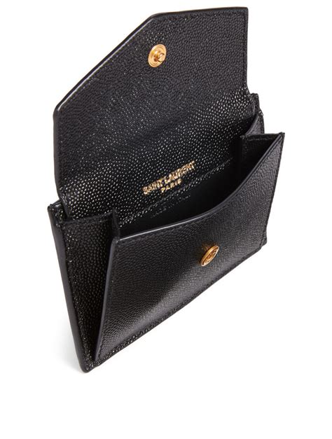 ysl monogram card wallet|YSL handmade wallet.